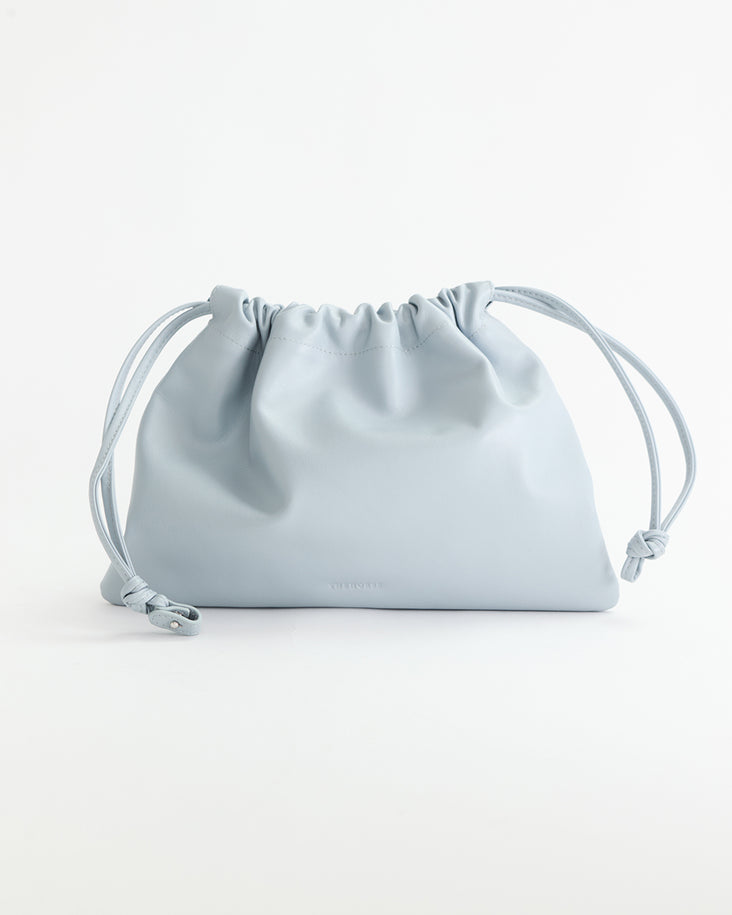 Fin Drawstring Bag: Blue Grey