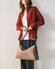 Lottie Handbag: Taupe