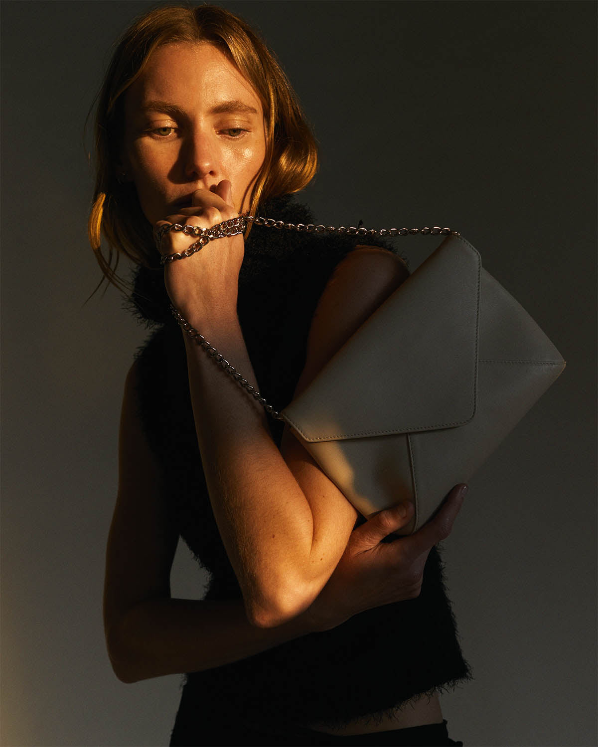 Stella Shoulder Bag: Oat