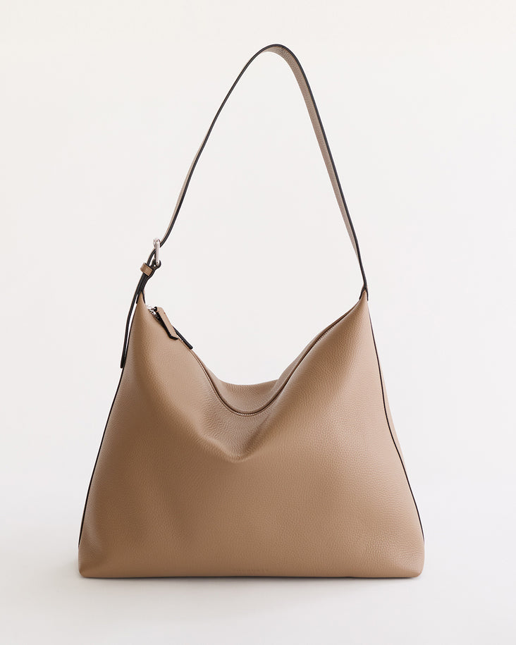 Large Daisy Bag: Taupe