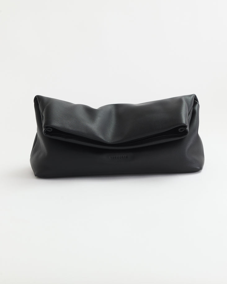 Benny Fold Clutch: Black
