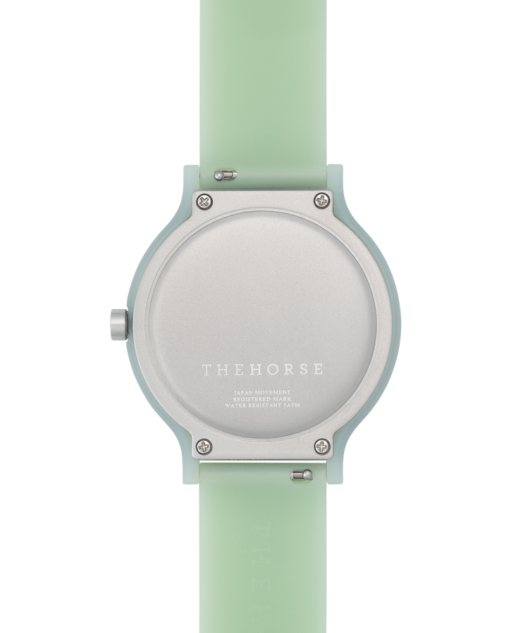 The Blockout Watch in Sage Green w/ Silicone Strap by The Horse