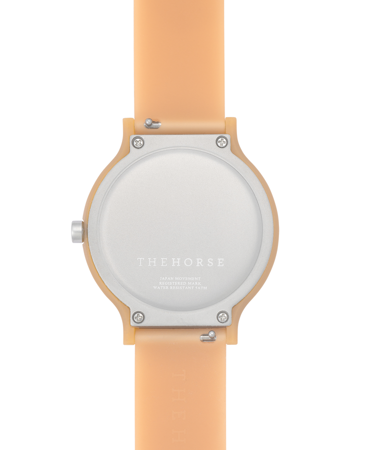 The Blockout Watch in Peach w/ Silicone Strap by The Horse®