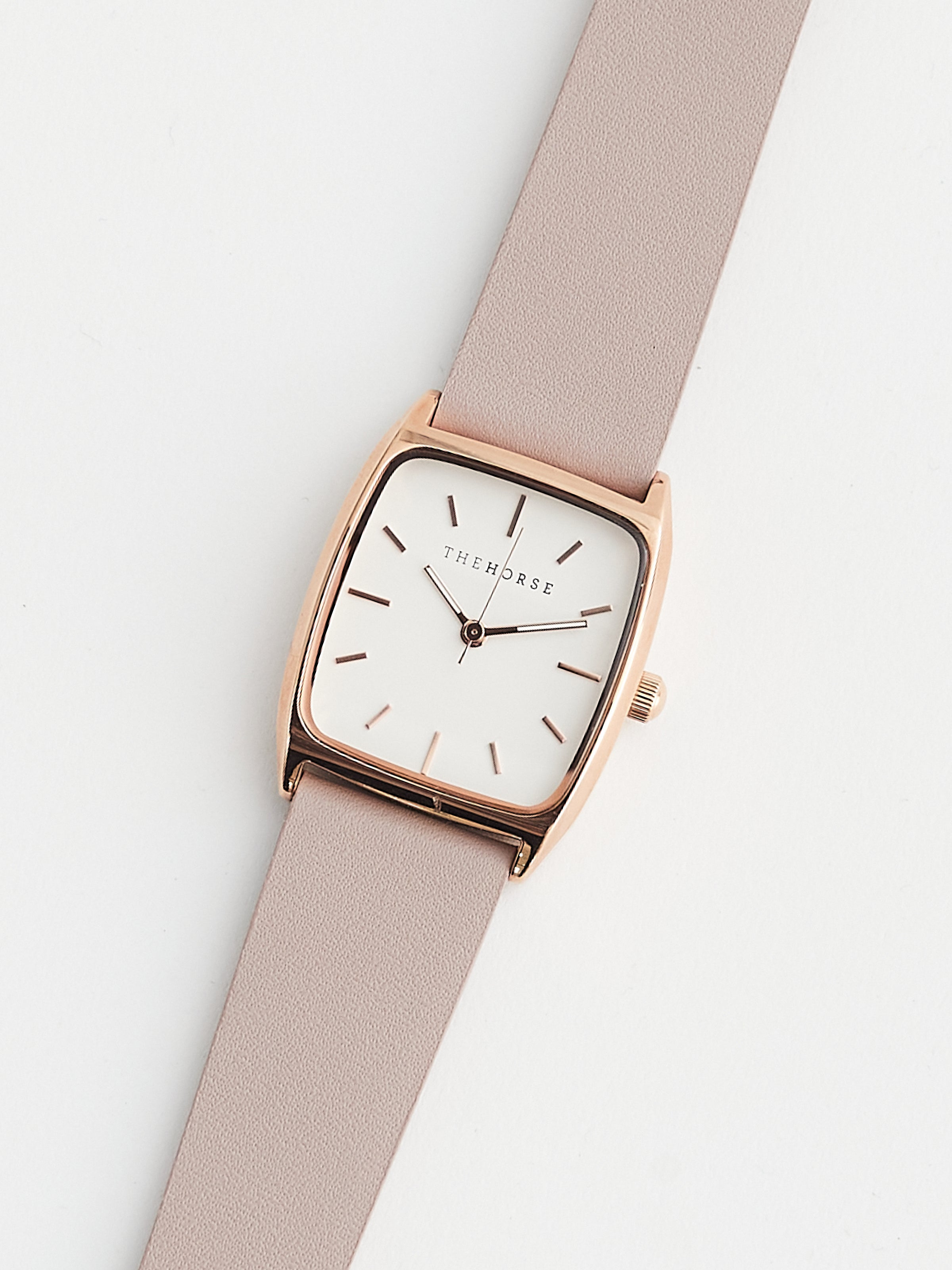 The Dress Watch: Rose Gold / White Dial / Blush Leather