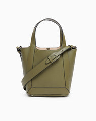 Alexie Tote: Olive Pebbled Leather