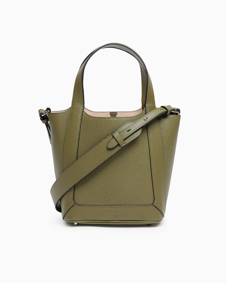 Alexie Tote: Olive Pebbled Leather