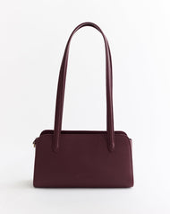 Rene Shoulder Bag: Plum with Gold