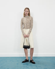 Romy Bag: Black Pebbled Leather