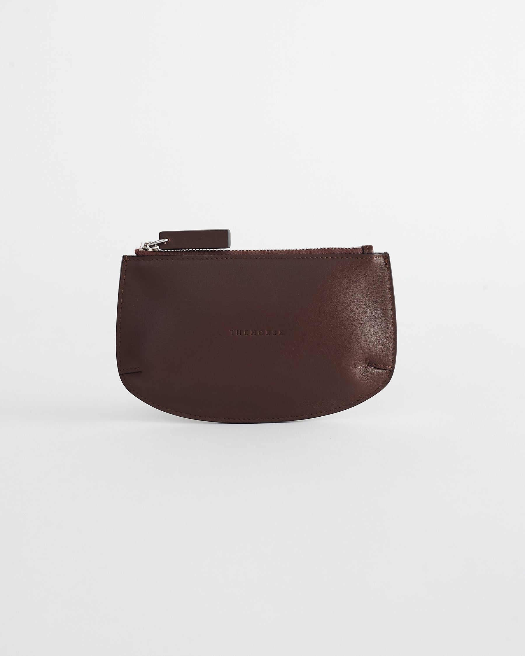 The Drew Women's Leather Zip Cardholder in Coffee by The Horse®