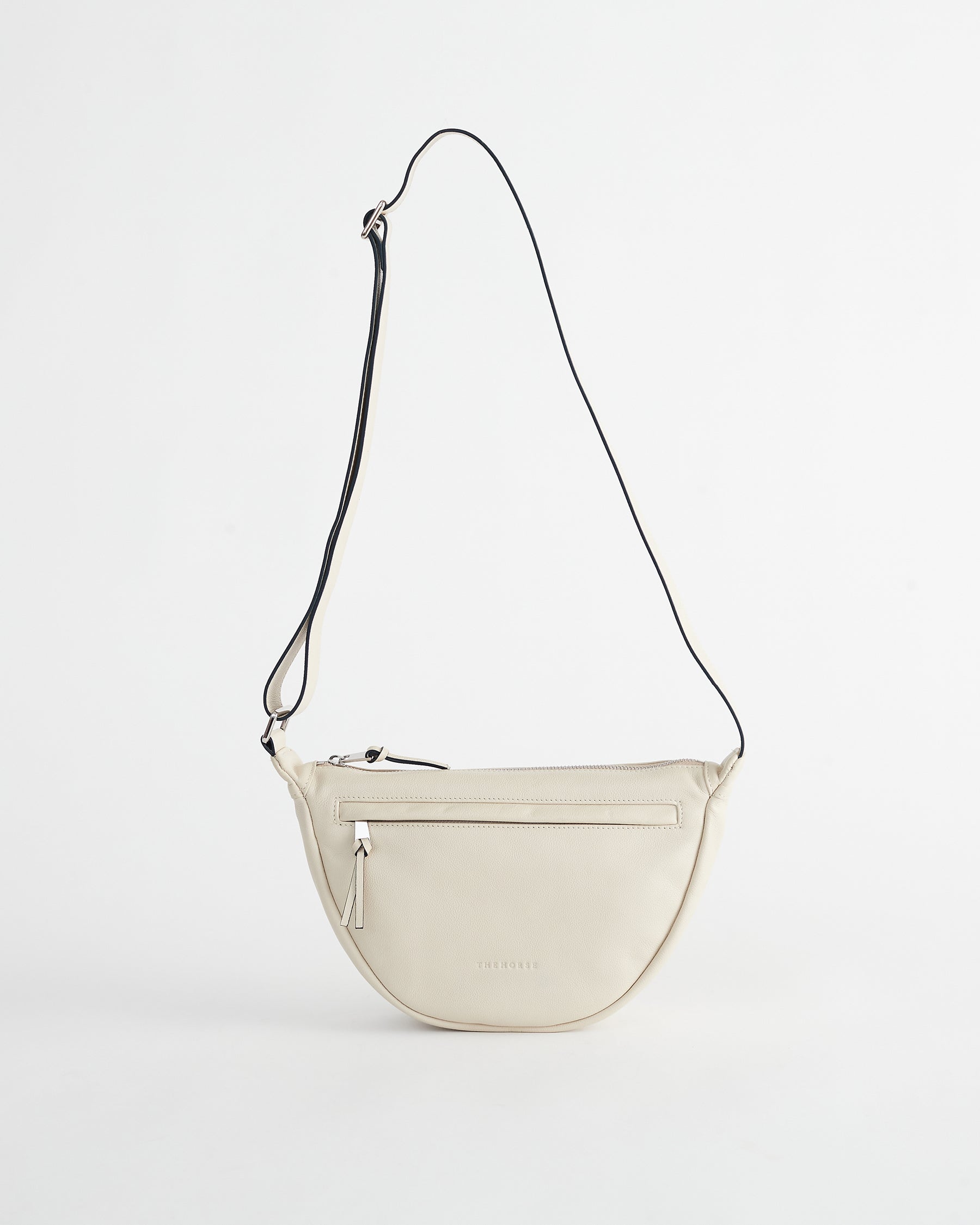 The Leather Sporty Crossbody Bag in Oat by The Horse®