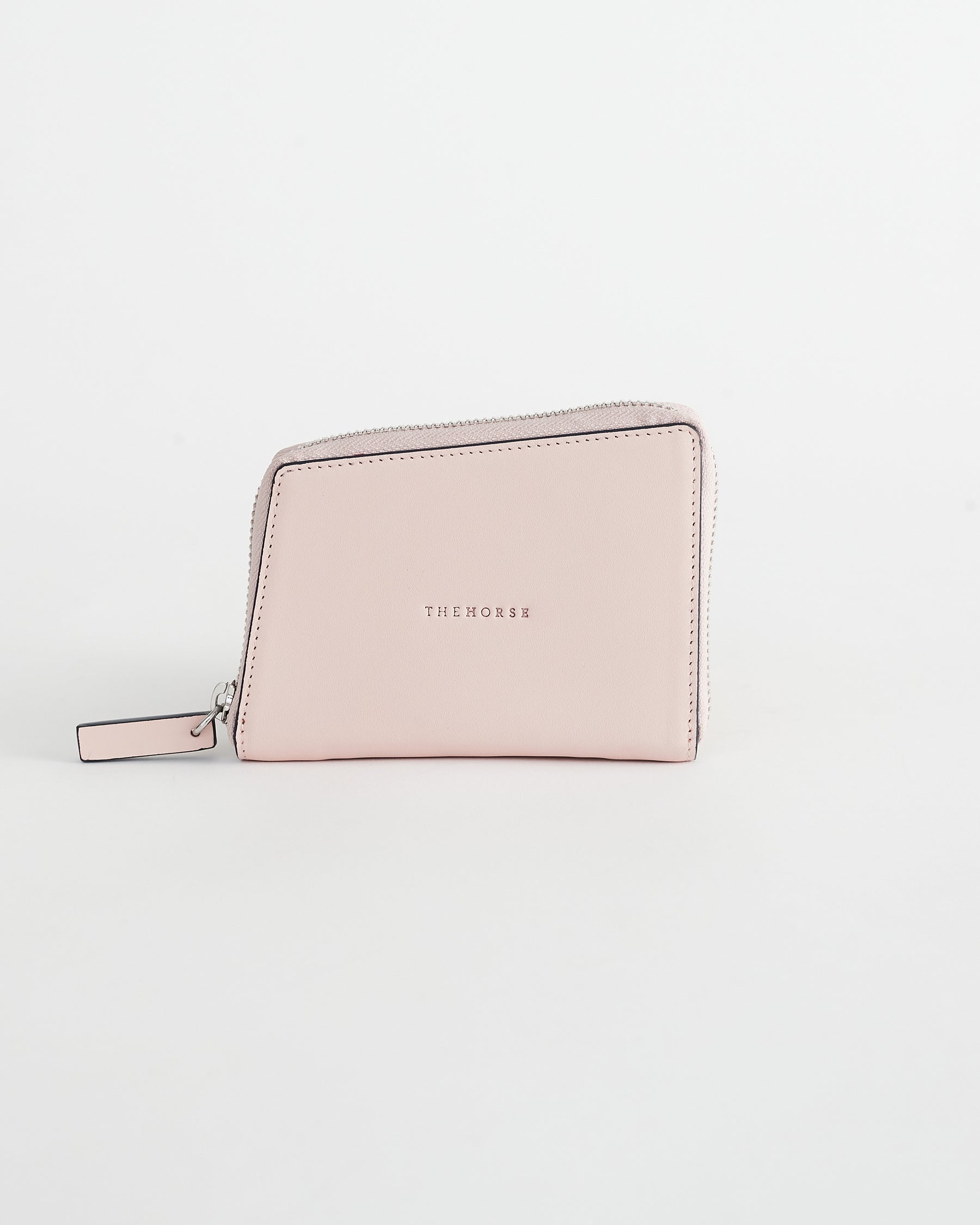 The Bo Women's Compact Leather Zip Wallet in Pink by The Horse®