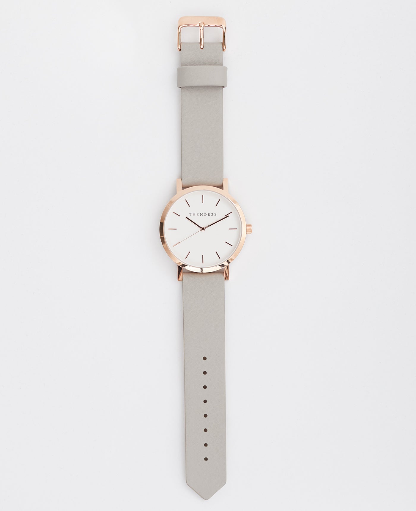 The 20mm Original: Grey Leather / Rose Gold Strap