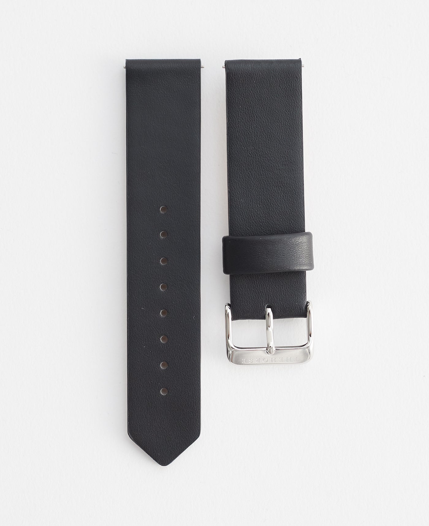 20mm Original Leather Silver Strap
