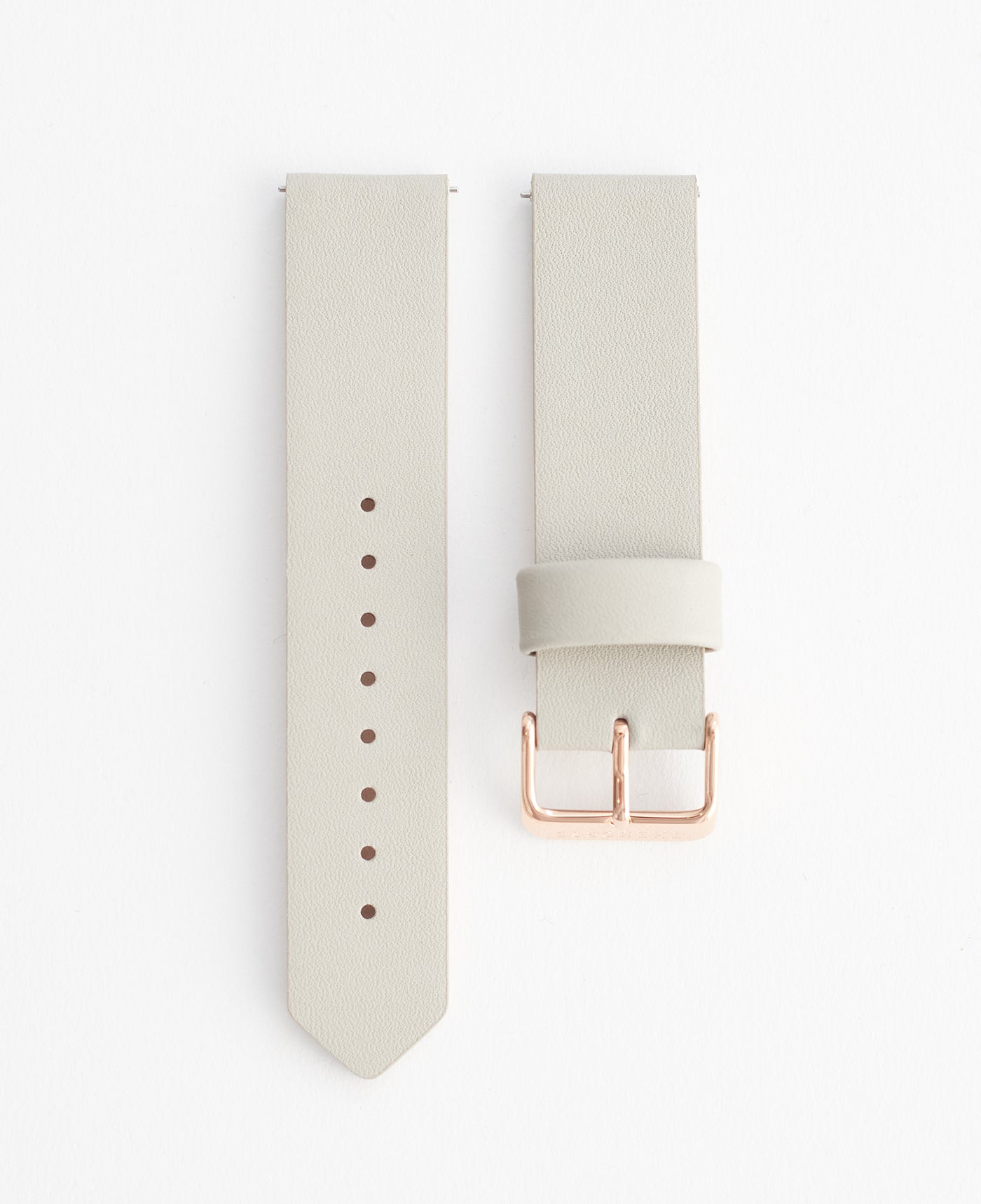 The 20mm Original Watch Grey Leather / Rose Gold Strap by The Horse®
