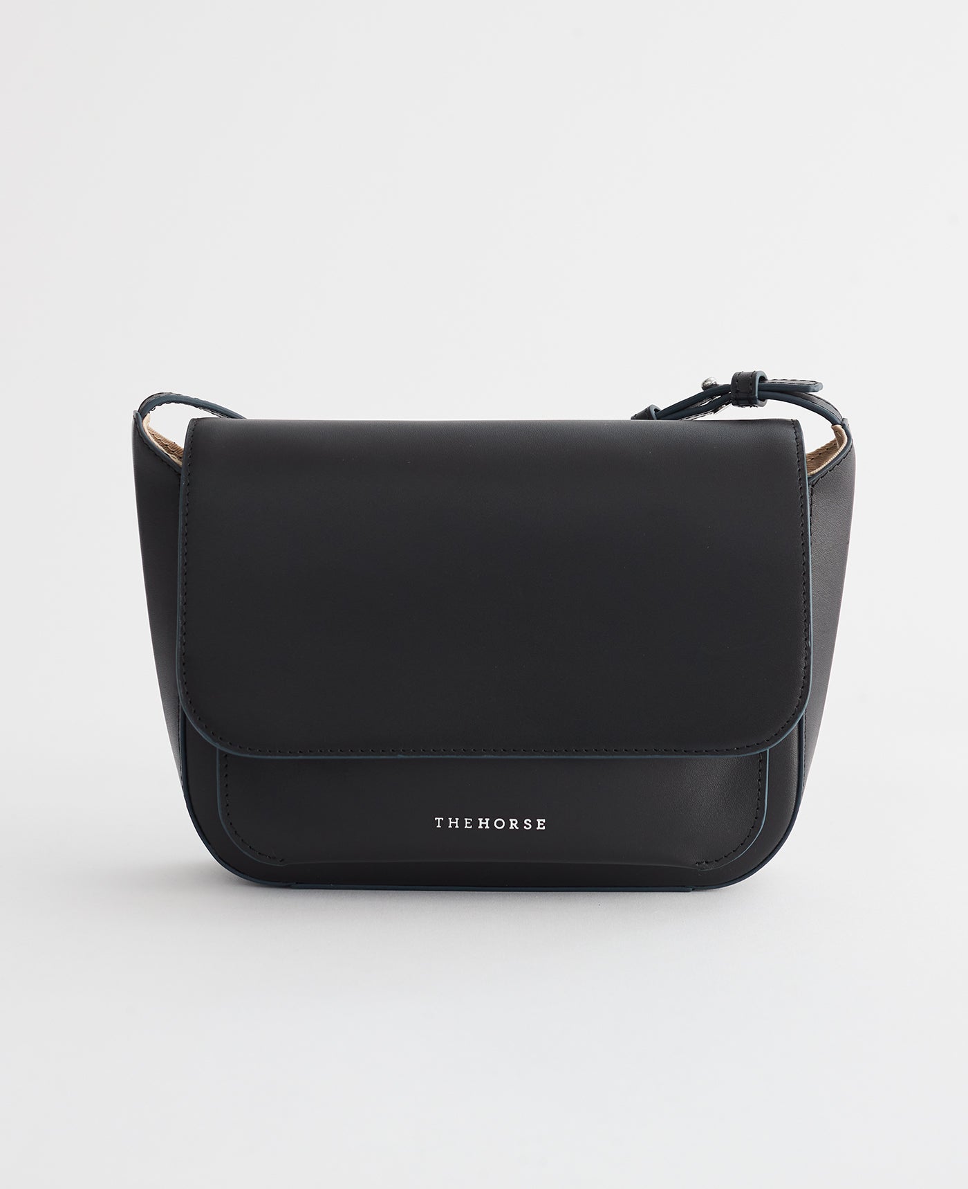 The Medium Remmy Bag: Leather Shoulder Bag in Black by The Horse®