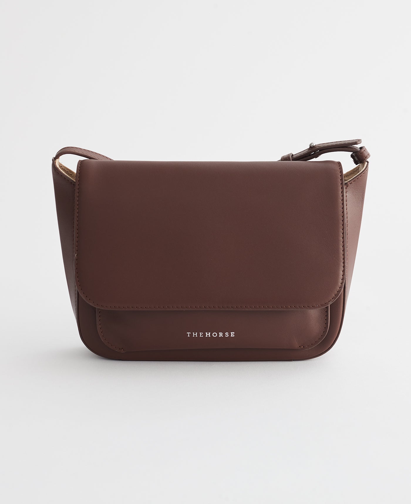 The Medium Remmy Bag: Leather Shoulder Bag in Coffee by The Horse®