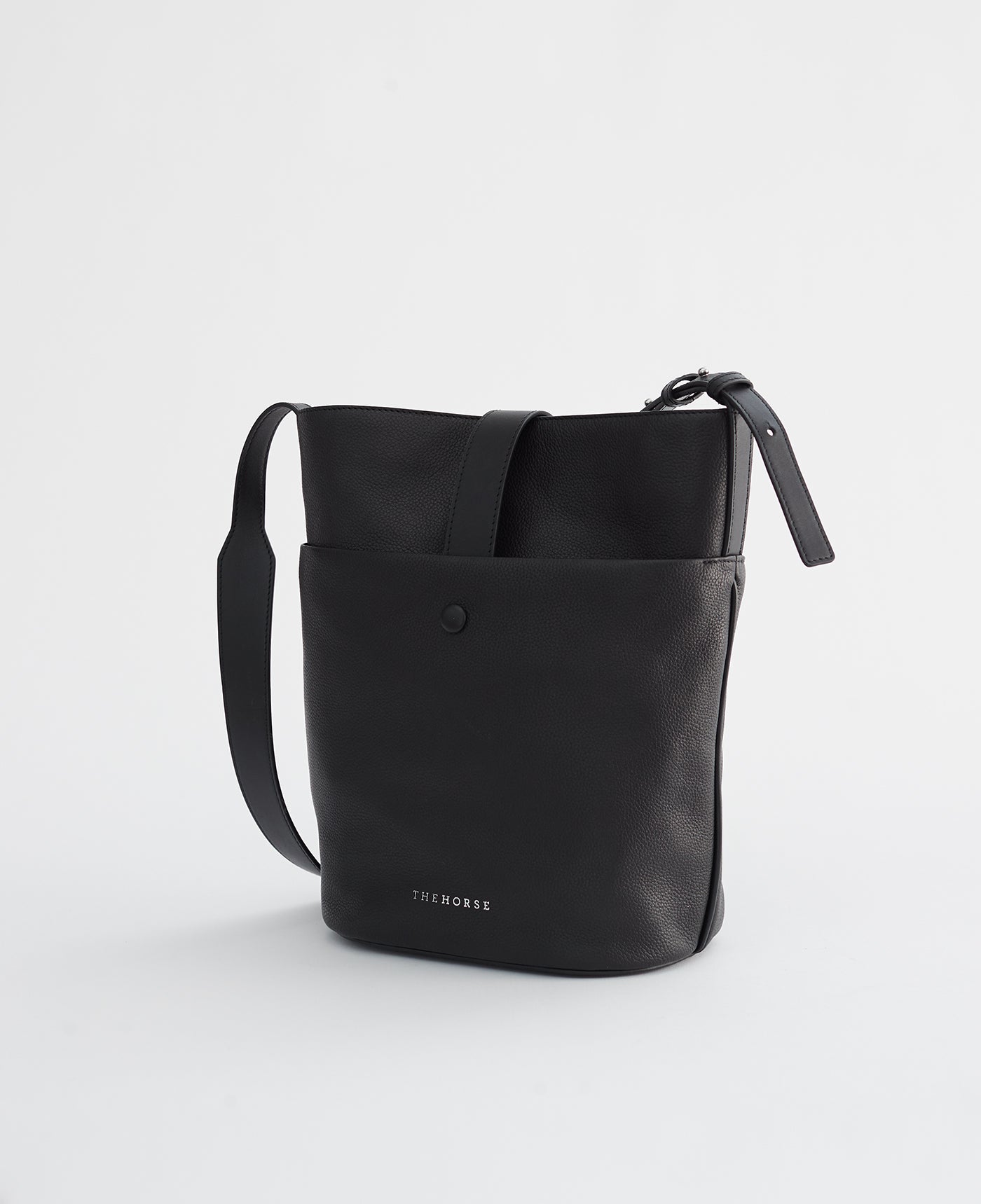 The Large Luella Bucket Bag: Black