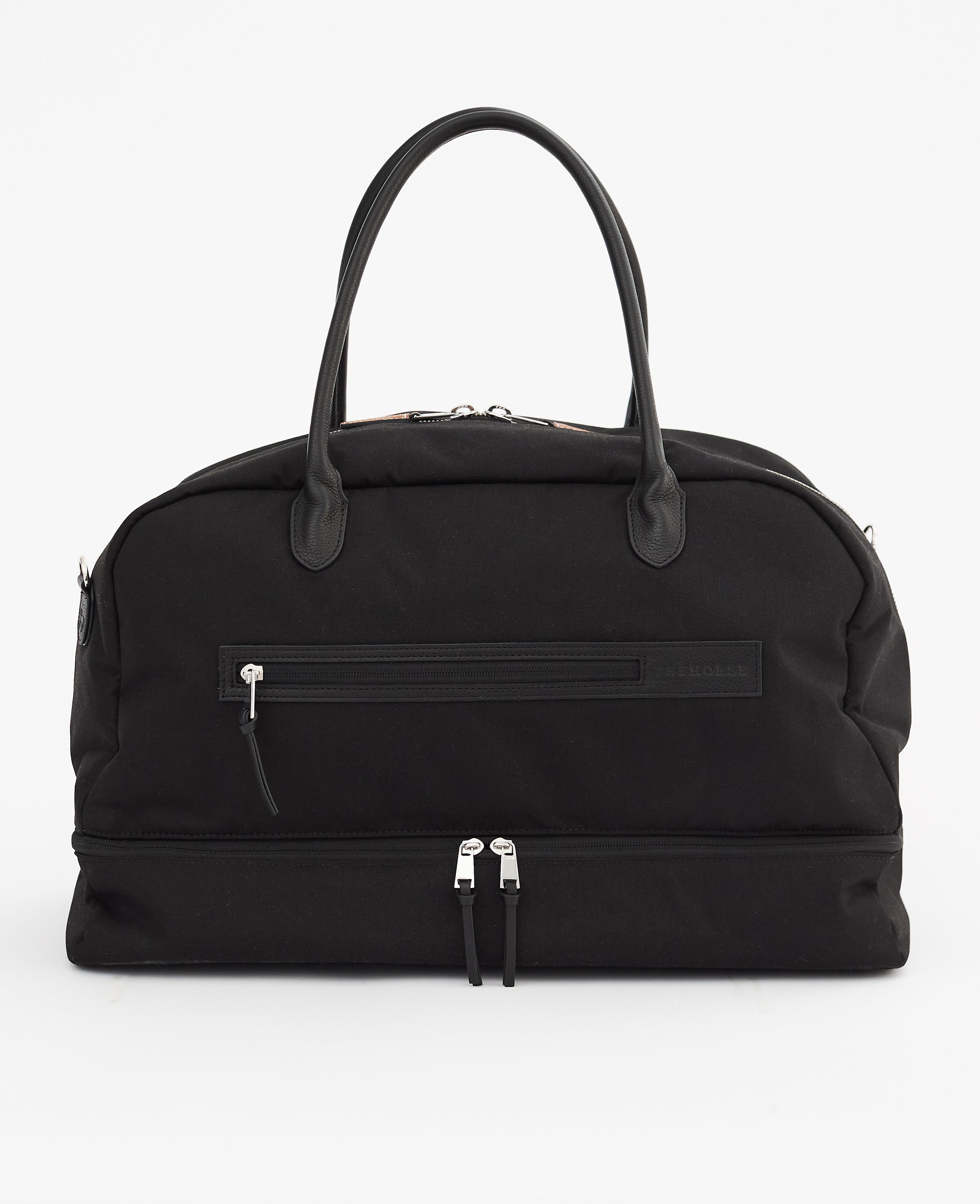 The Weekend Tote Bag Weekender Overnight Bag Black by The Horse®