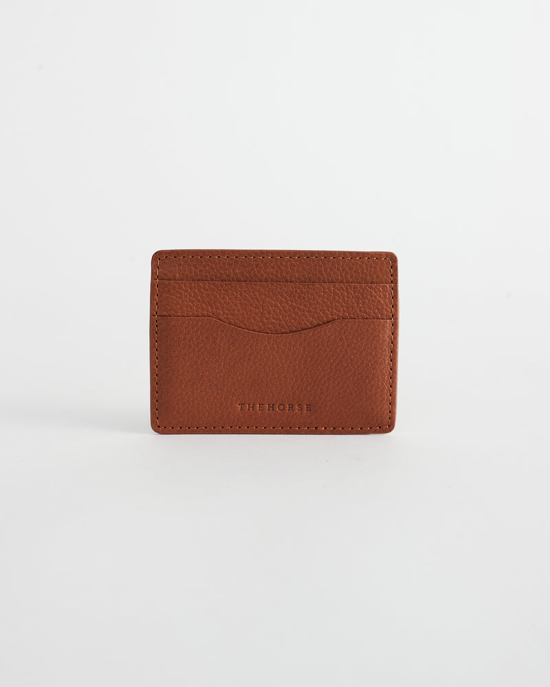 Flatboy Card Holder Wallet in Tan Leather | The Horse