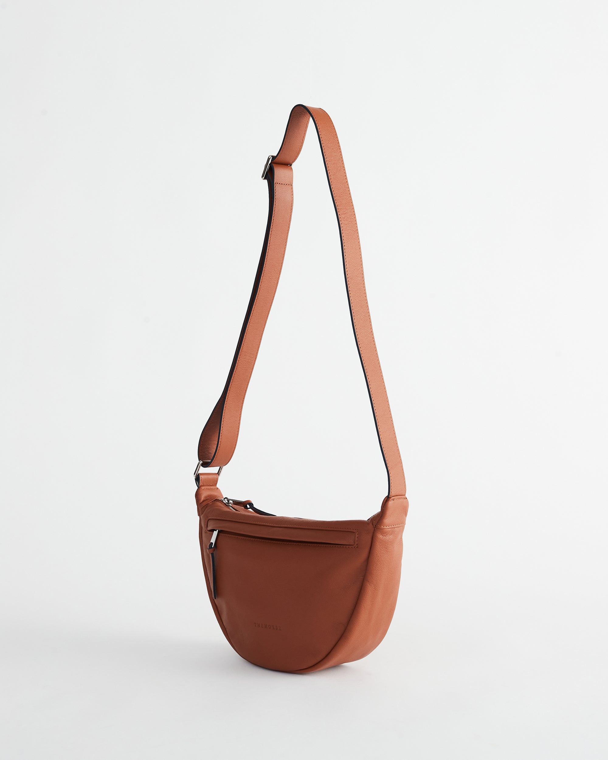 The Leather Sporty Crossbody Bag in Tan | The Horse