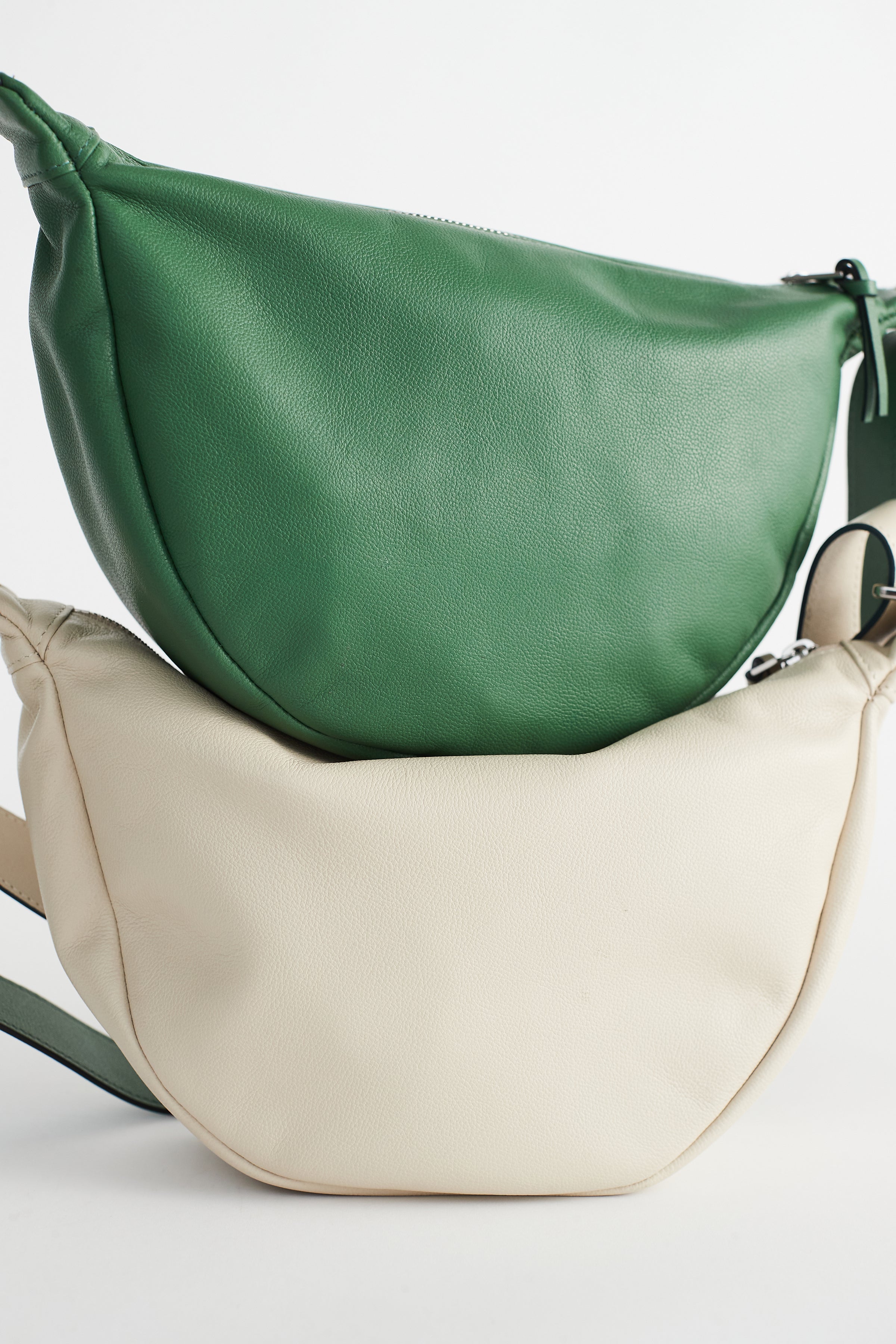 The Leather Sporty Crossbody: Forest