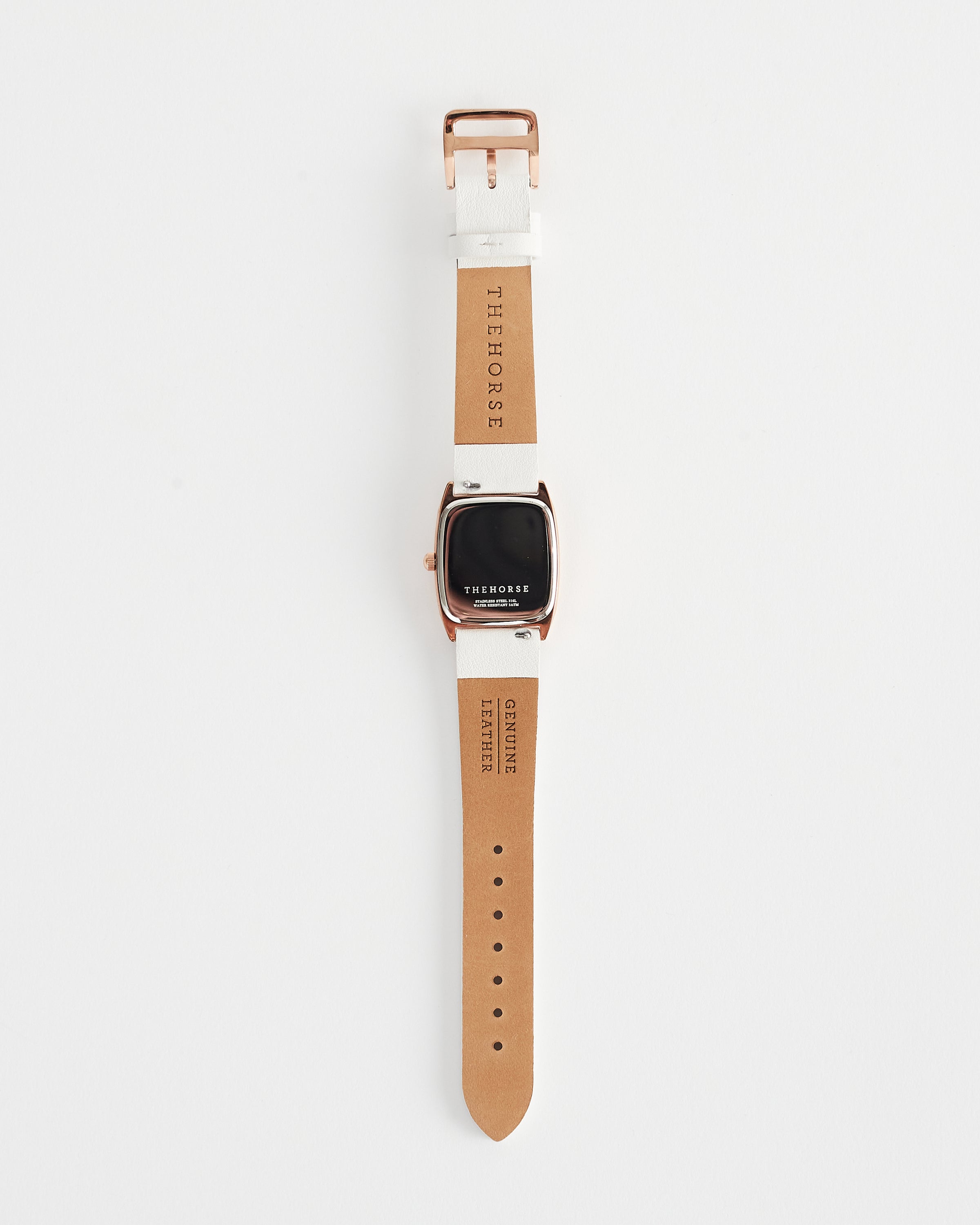The Dress Watch: Rose Gold Case / White Dial / Milk Leather