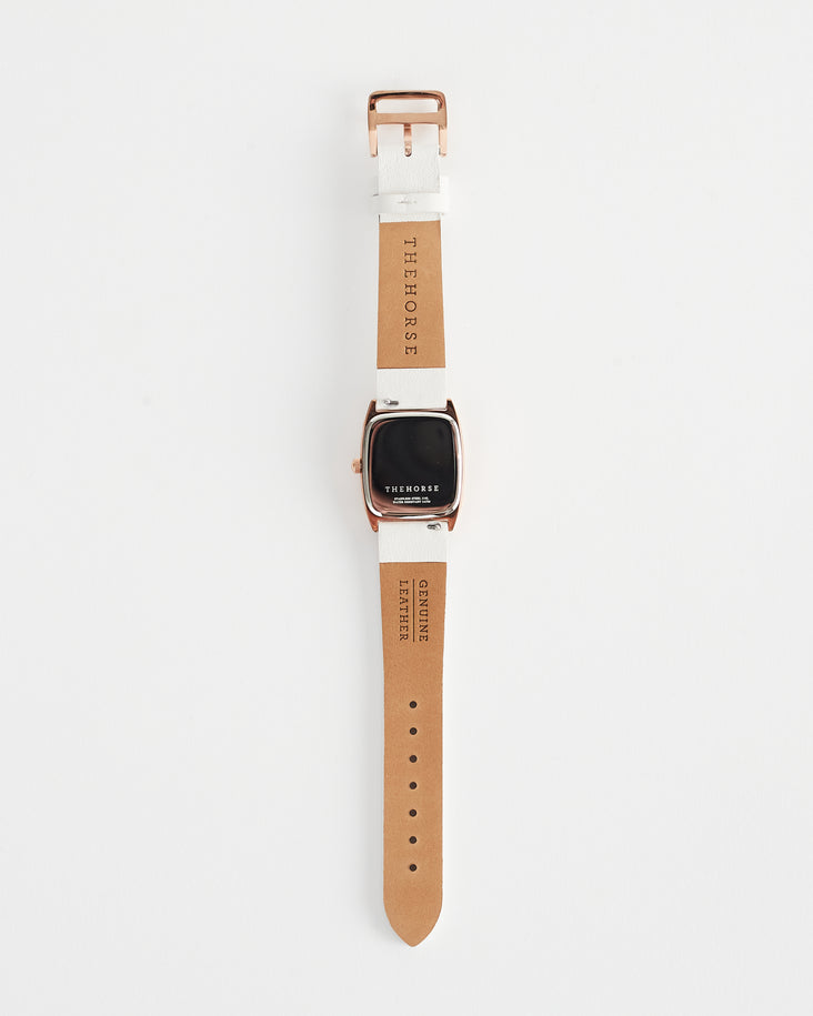 The Dress Watch: Rose Gold Case / White Dial / Milk Leather