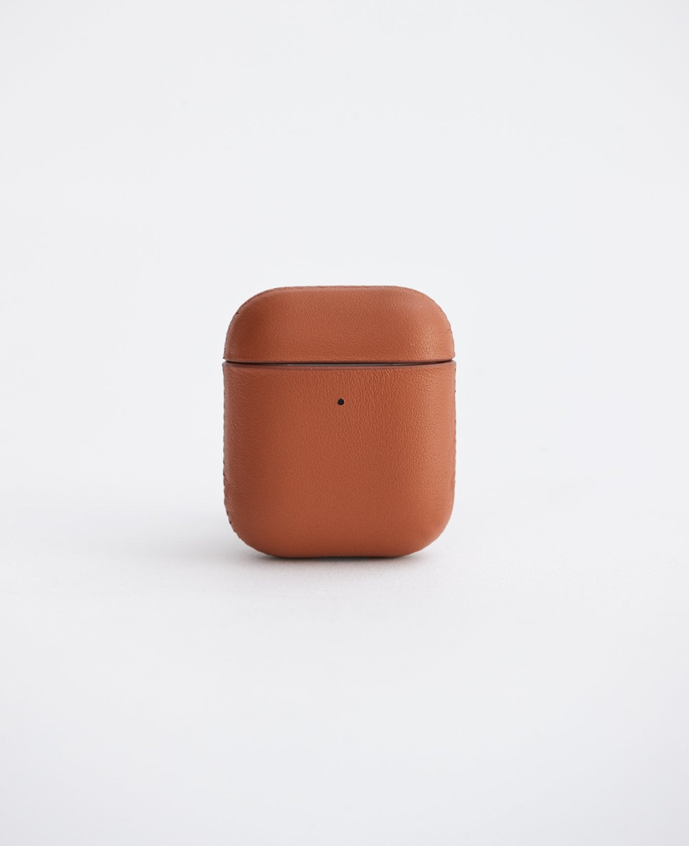 Personalised Leather AirPods Case in Tan by The Horse