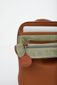 Backpack: Tan Pebbled Leather