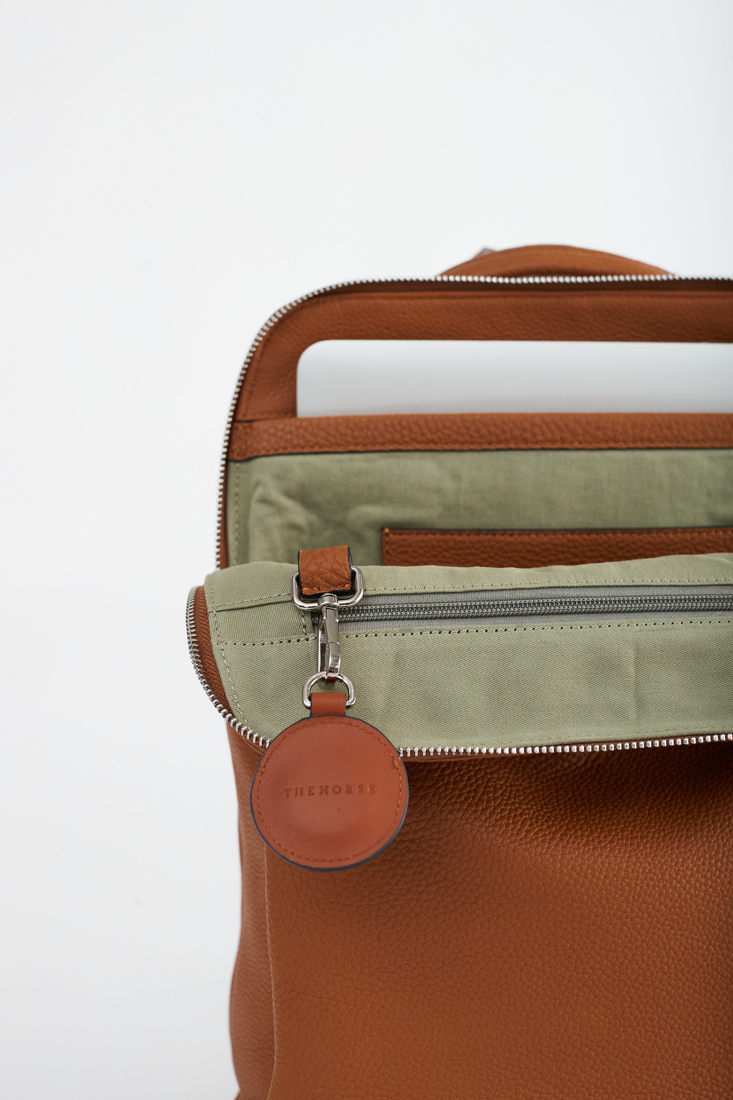 The Leather AirTag Case: Tan