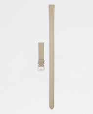 16mm Classic Leather Watch Strap in Grey Bracelet/ Silver by The Horse®