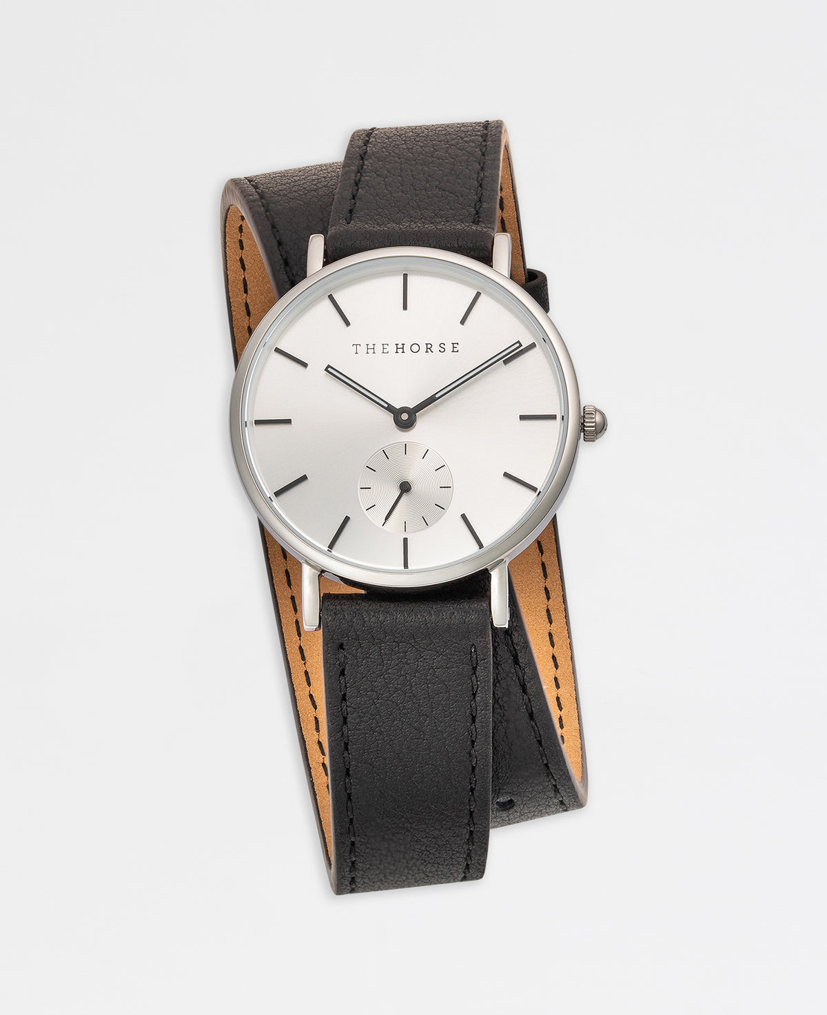 The 16mm Classic Strap: Black Bracelet/ Silver