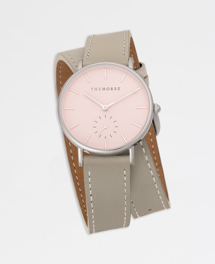 The 16mm Classic Strap: Grey Bracelet/ Silver