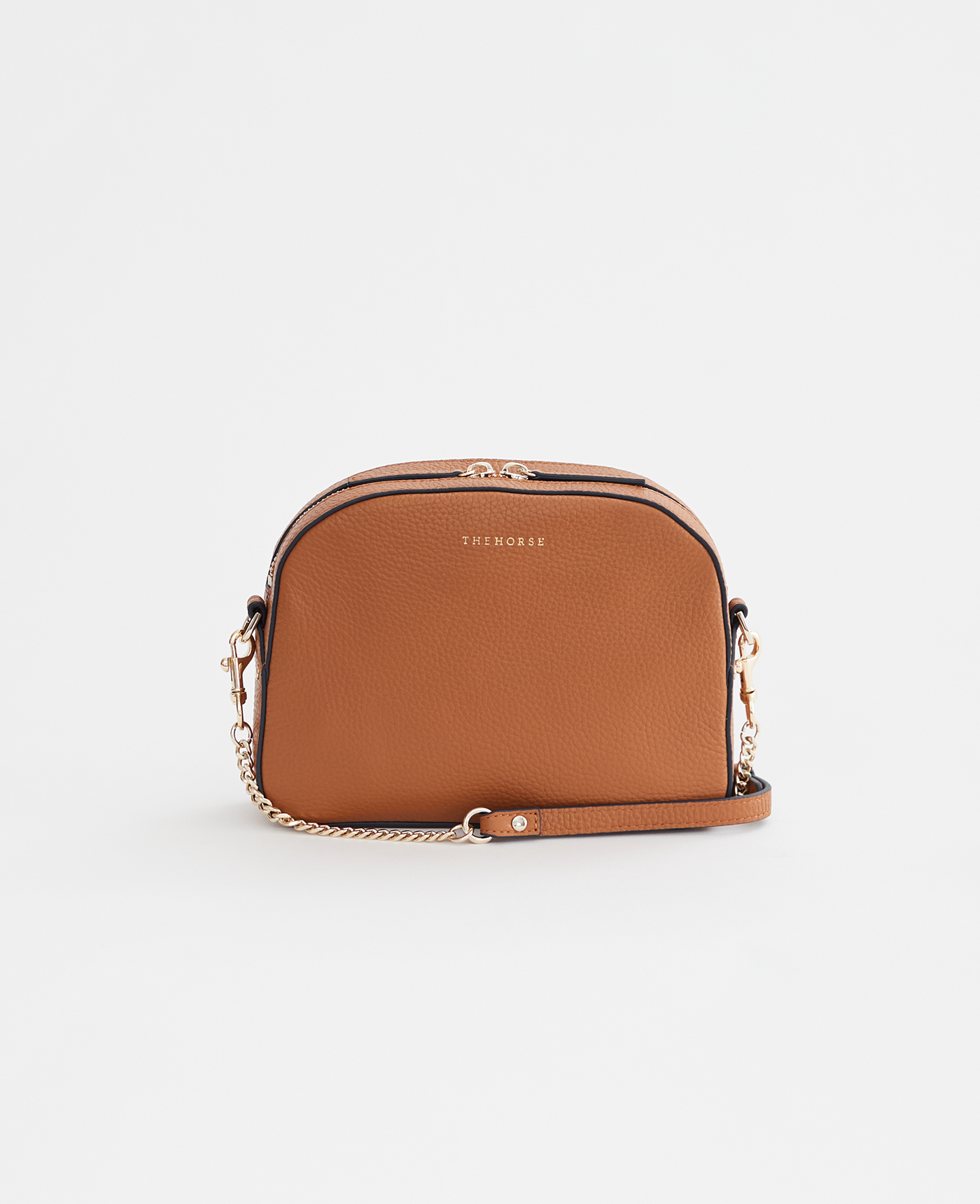 The Dome Bag: Women's Tan Leather Handbag by The Horse