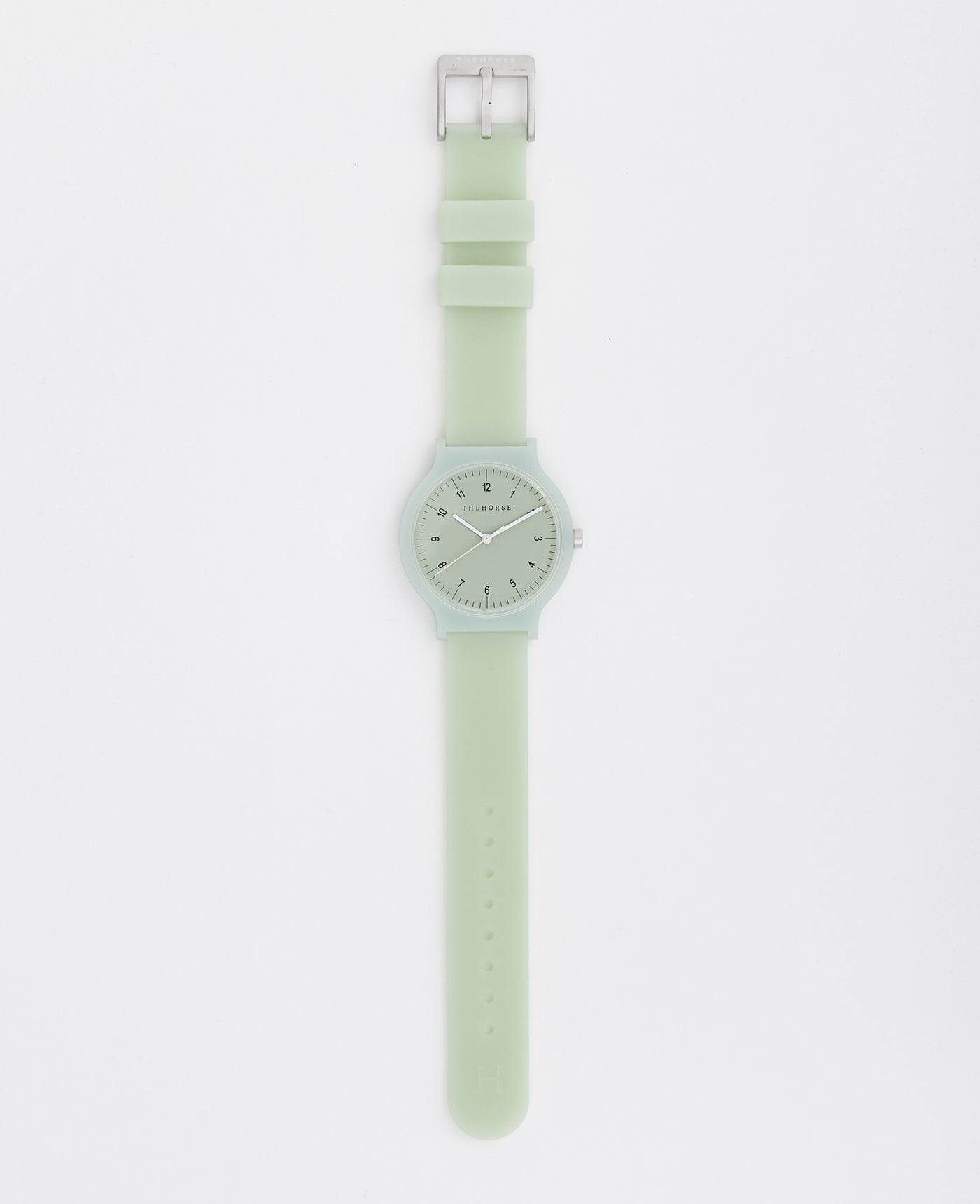The Blockout Watch in Sage Green w/ Silicone Strap by The Horse
