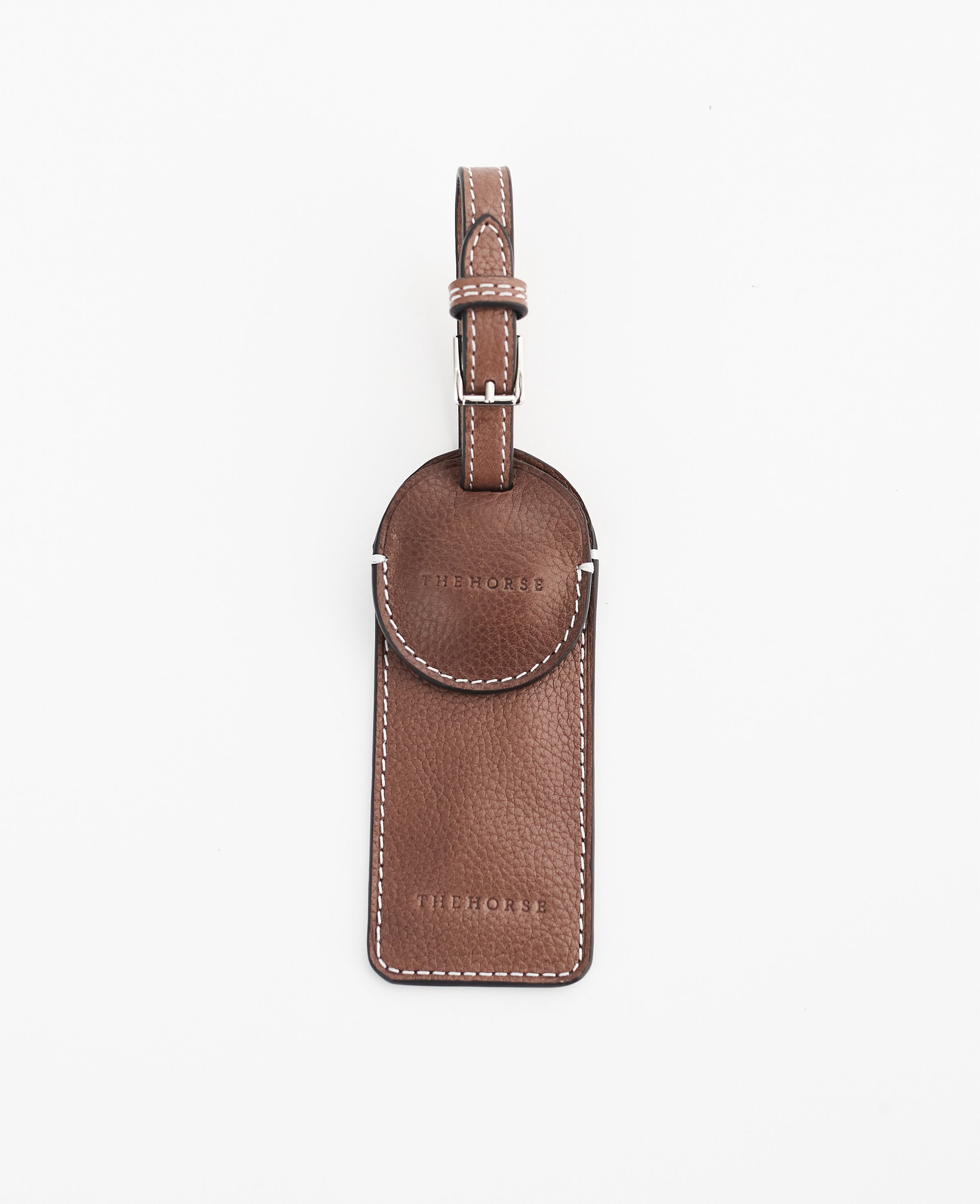 The Travel Tag AirTag Trackable Leather Luggage Tag Coffee by The Horse®